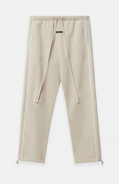 Fear of God ESSENTIALS Timber & Cloud White Relaxed Fleece Sweatpants