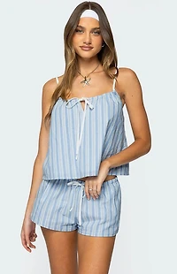 Edikted Birkley Striped Babydoll Top