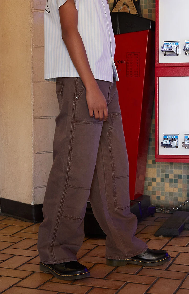 Pacsun Kids Brown Baggy Carpenter Jeans