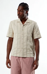 Pacsun Tan Texture Woven Camp Shirt