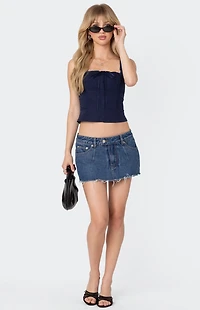 Edikted Square Neck Poplin Corset