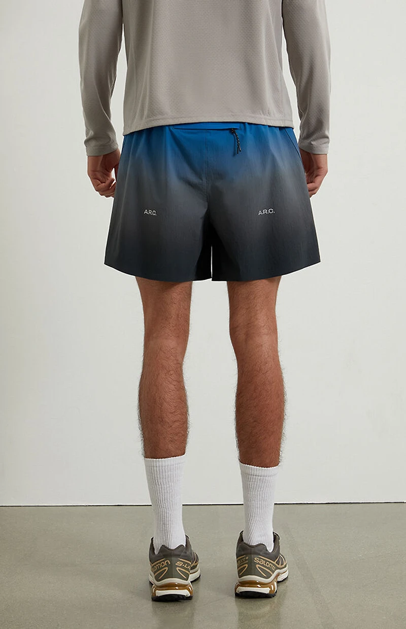 A.R.C. Active Blue Ombre Running Shorts
