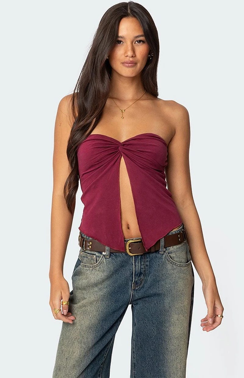 Edikted Twisted Split Front Tube