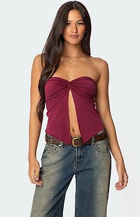 Edikted Twisted Split Front Tube