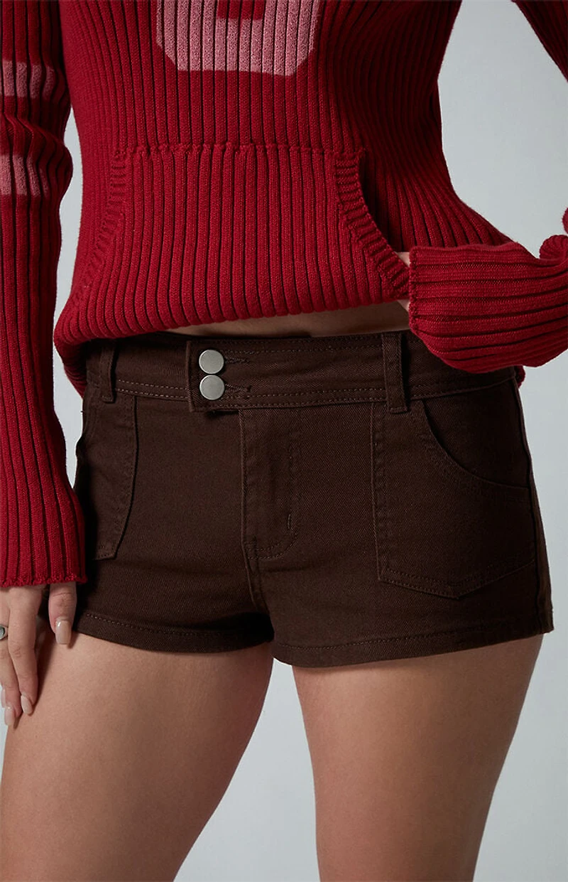 Third Charm Twill Low Rise Shorts