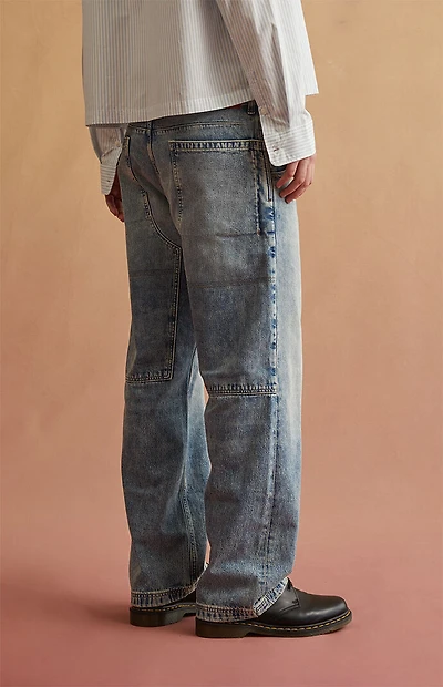 RARE DNM EDIT Light Blue Back Panel Baggy Jeans