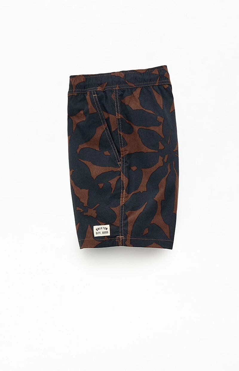Brixton Floral Everyday Stretch Hybrid 5.5" Swim Trunks