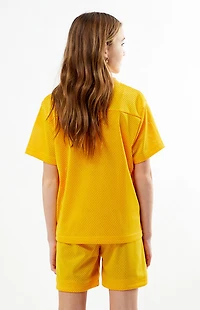 Pacsun Kids Club Pac Gold Mesh Soccer Shorts