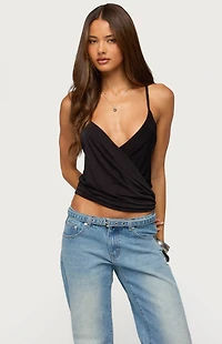 Edikted Tippie Backless Cowl Neck Top