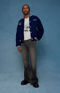 Pacsun Jordan Baggy Bootcut Jeans Washed Black