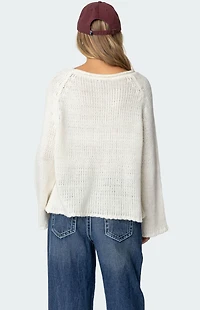 Edikted Kangaroo Pocket Oversized Knit Top