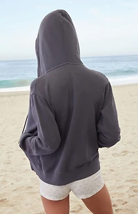 John Galt Navy Christy Full Zip Hoodie