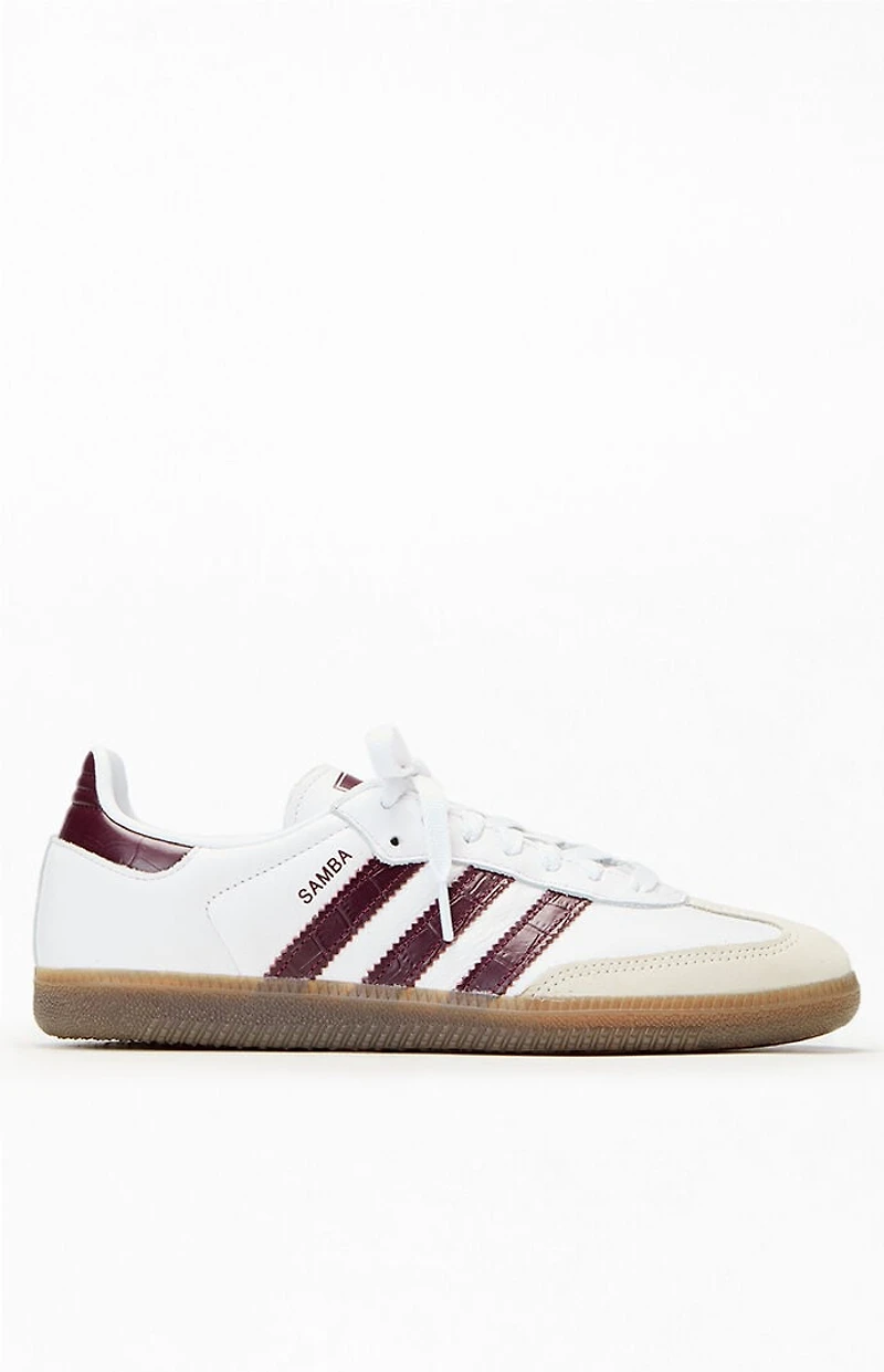 adidas Women's Maroon Samba OG Sneakers