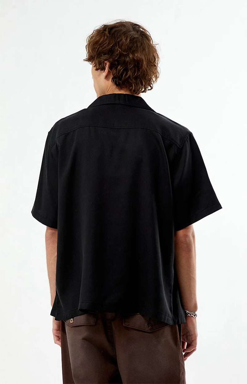 FORD Pick Stitch Cropped Camp Shirt