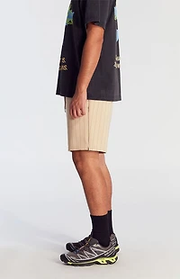 Pacsun Tan Striped Volley Shorts
