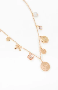 LA Hearts Oui Charm Necklace
