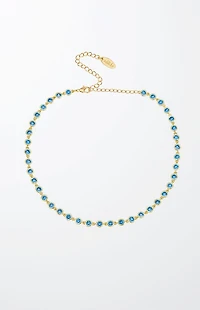 Ettika Crystal Disc Necklace