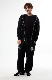True Religion Crest Big T Baggy Sweatpants
