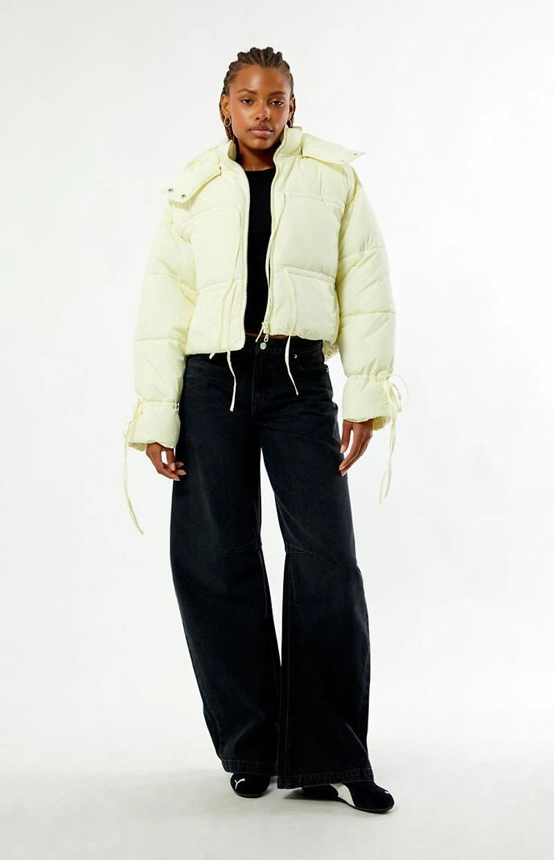 Daisy Street Willow Cropped Puffer Jacket