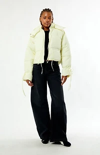 Daisy Street Willow Cropped Puffer Jacket