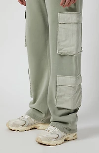 Pacsun Gray Baggy Cargo Sweatpants