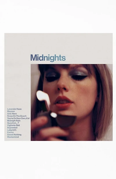 Taylor Swift Midnights (Moonstone Blue Edition) Vinyl Record