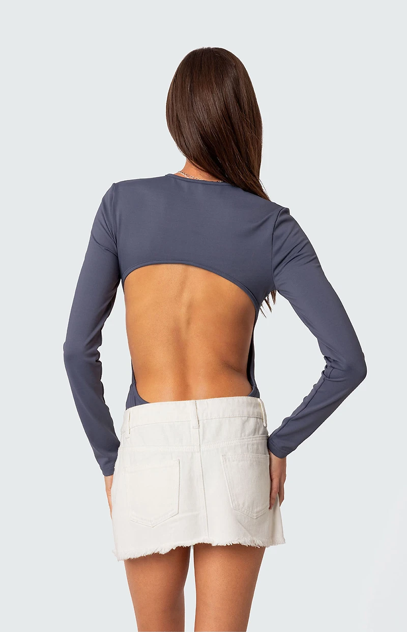Edikted Neta Back Cut Out Bodysuit