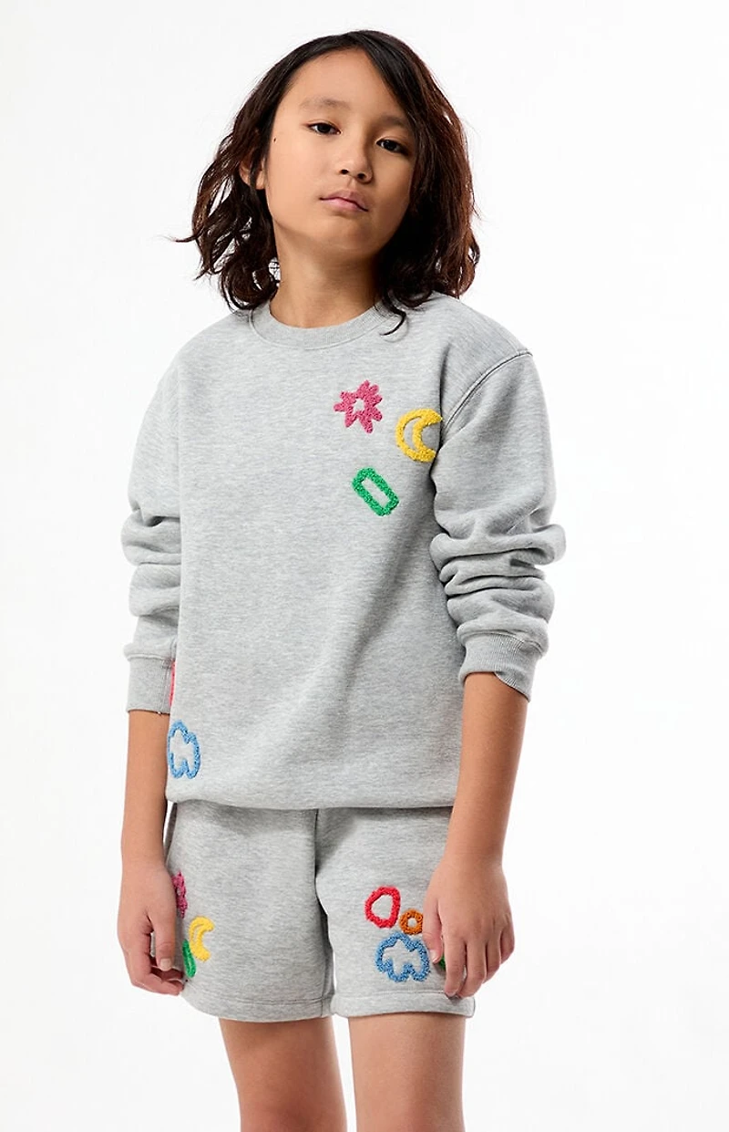 Pacsun Kids Moon Patch Baggy Sweat Shorts
