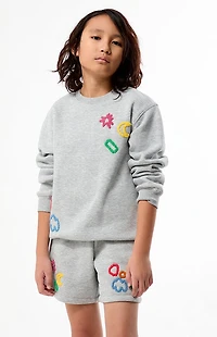 Pacsun Kids Moon Patch Baggy Sweat Shorts