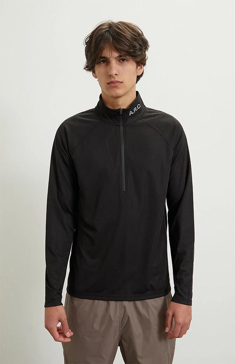 A.R.C. Active Black Performance Mid Layer Long Sleeve T-Shirt