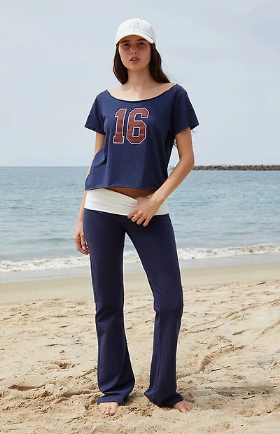 John Galt & White Contrast Priscilla Flare Pants