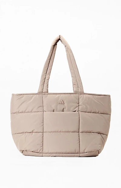 adidas Brown Quilted All Me 3 Tote Bag