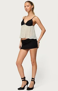 Edikted Petite Aisha Low Rise Mini Skirt