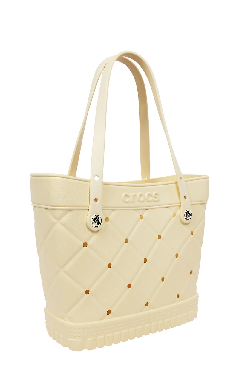 Crocs Yellow Medium Quilted Tote Bag