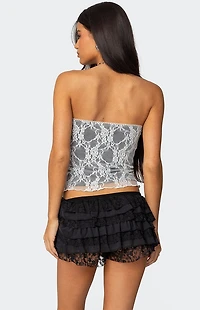 Edikted Allison Lace Tube Top