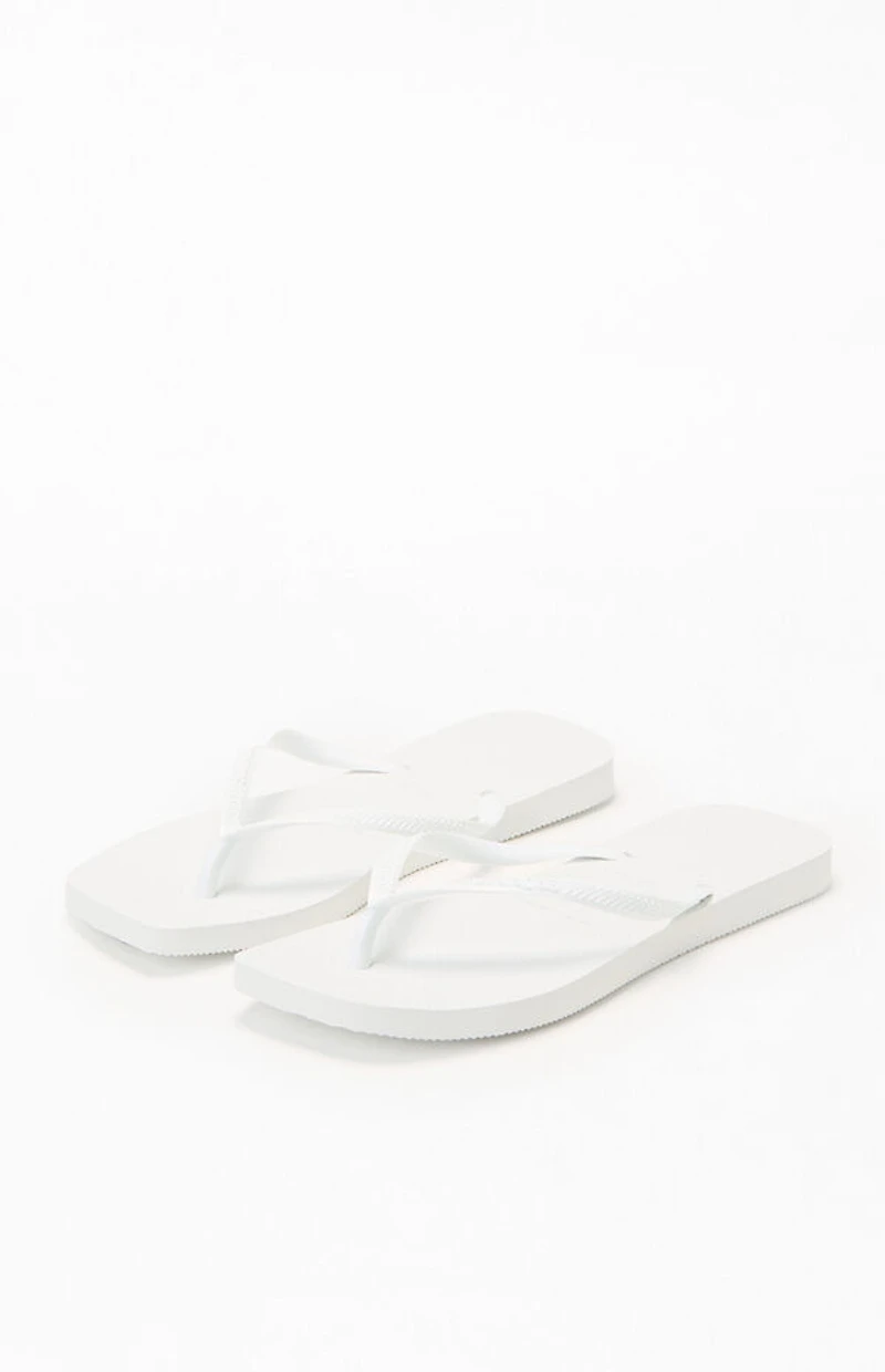 Havaianas Women's White Slim Square Flip Flop Sandals