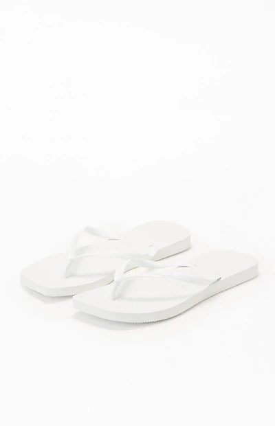 Havaianas Women's White Slim Square Flip Flop Sandals