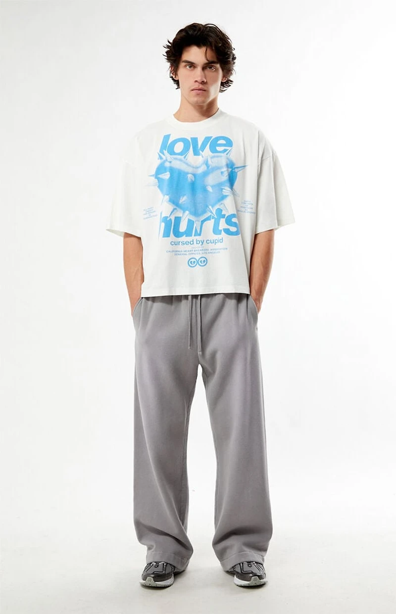 Pacsun Cursed By Cupid Cropped Boxy T-Shirt