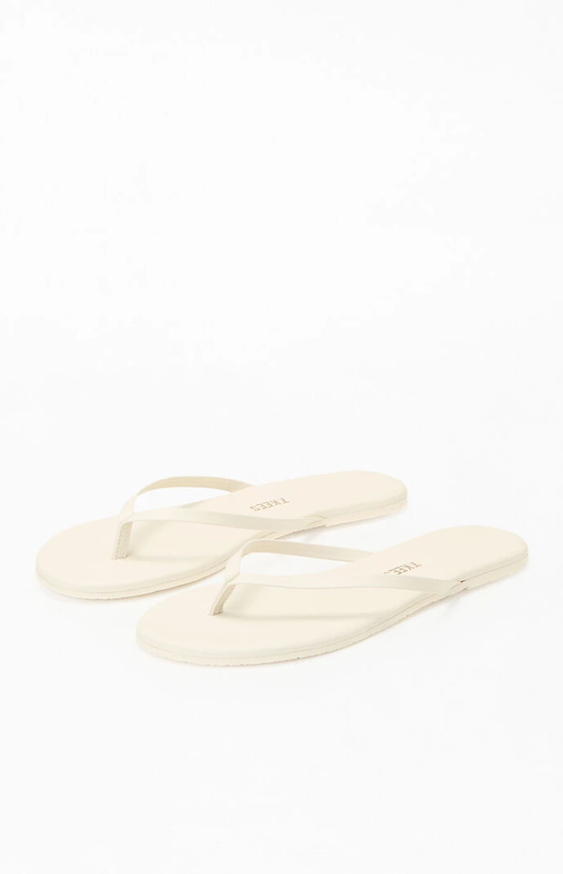 TKEES Women's Cream Solids Sandals