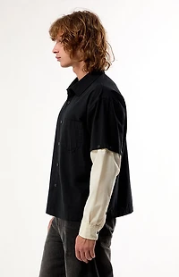 Pacsun Black & White 2fer Long Sleeve Shirt