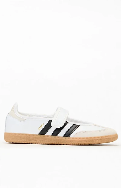 adidas Women's White & Black Samba Jane Sneakers