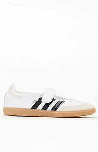 adidas Women's White & Black Samba Jane Sneakers