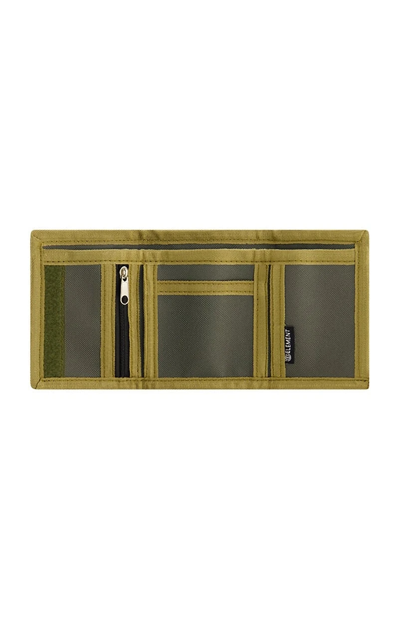 Element Olive Tri-Fold Logo Wallet