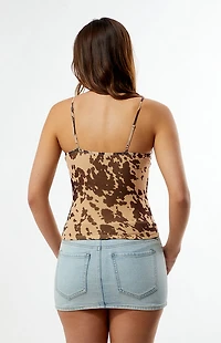 Your Favorite Kenny Cow Print Tank Top