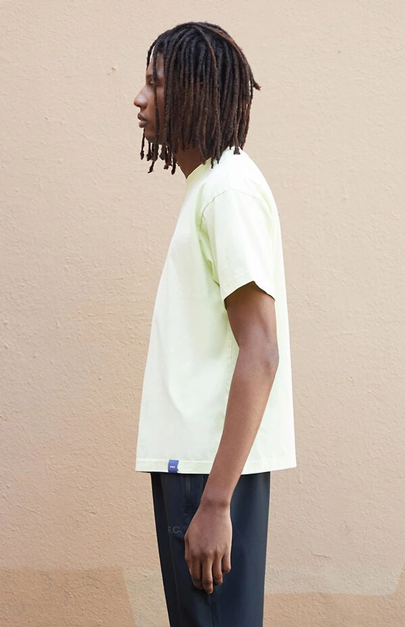 A.R.C. Pale Green Vintage Wash Heavyweight Cropped Boxy T-Shirt