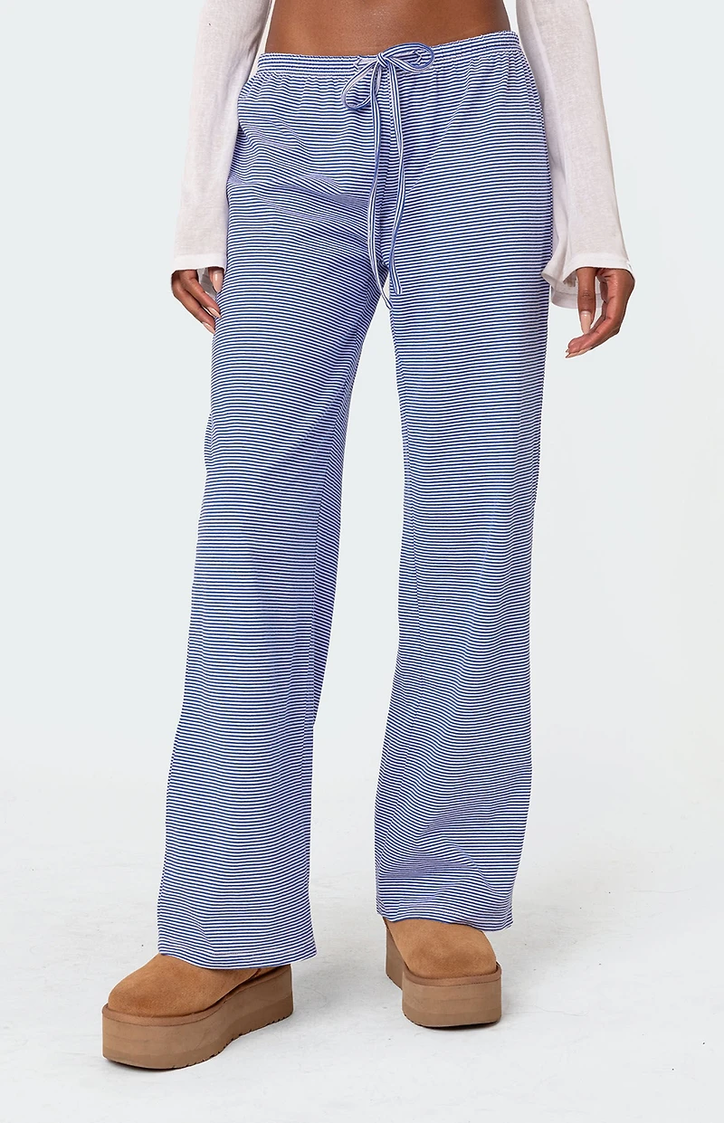 Edikted Olivia Striped Loose Fit Pants