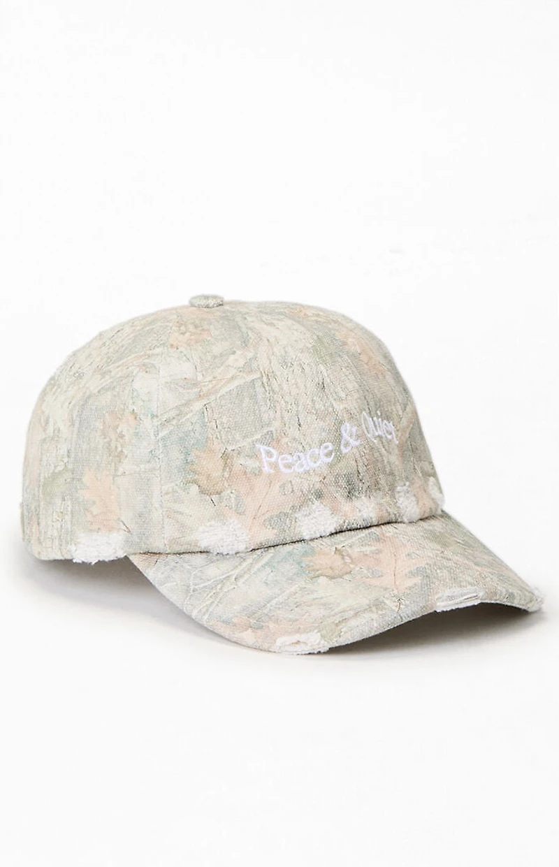 MUSEUM OF PEACE & QUIET Wordmark Camo Dad Hat