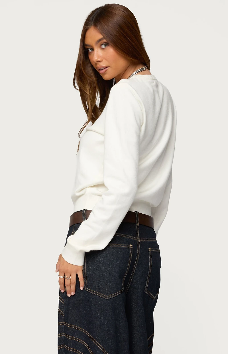 Edikted Lizzey Crewneck Sweater