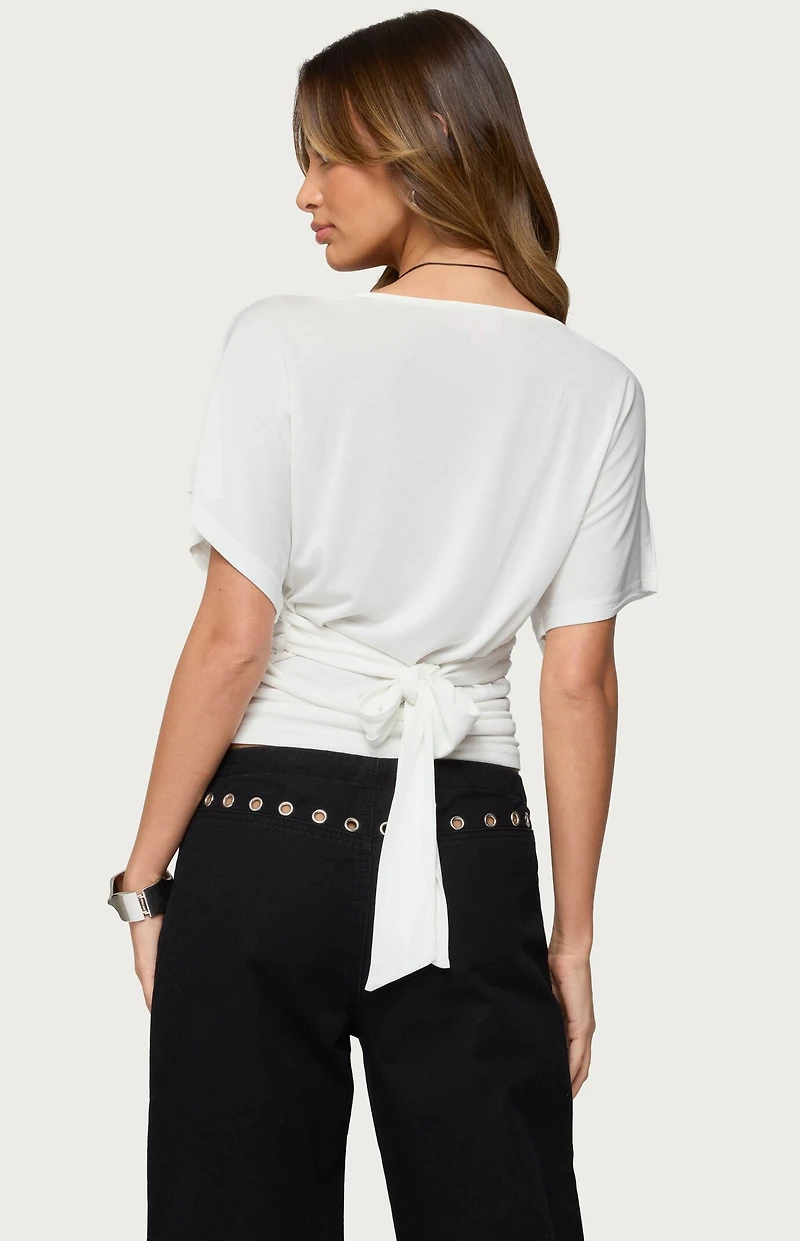Edikted Abriana Ruched Waist Top