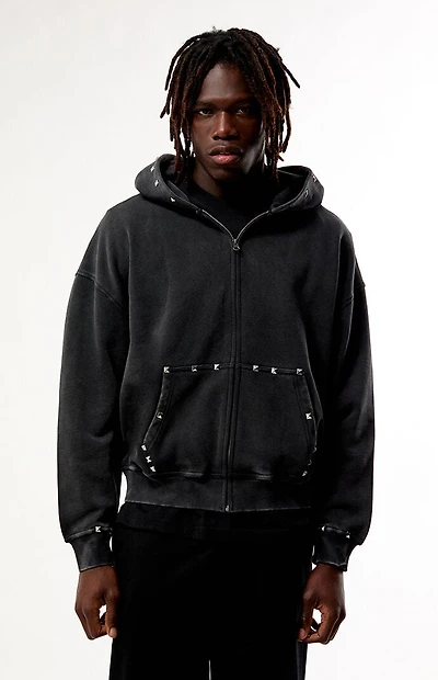 Pacsun Studded Full Zip Hoodie